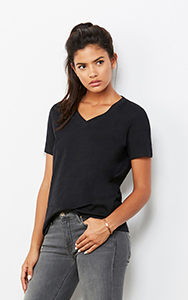 Relaxed Jersey S S V-neck Tee 