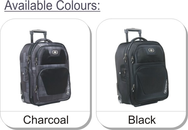 NEW! OGIO� KICKSTART 22" TRAVEL BAG is available in the following colours: Charocal, Black