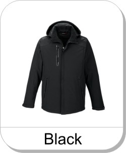 AXIS MENS SOFT SHELL JACKET WITH PRINT GRAPHIC ACCENTS     is available in the following colours: Black