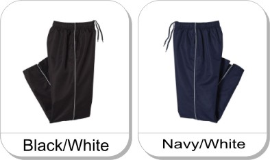NACO Track pant is available in the following colours: Navy/White, Black/White
