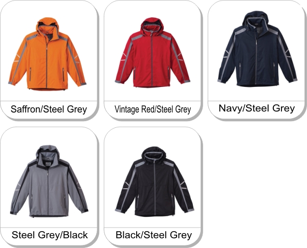 BLYTON Jacket is available in the following colours: Saffron/Steel Grey,  Vintage Red/Steel Grey,  Navy/Steel Grey,  Steel Grey/Black,  Black/Steel Grey