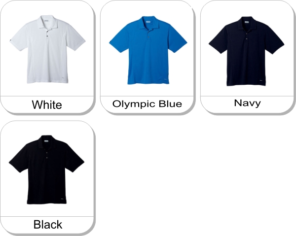 (M) BANHINE Short sleeve polo is available in the following colours: White,  Olympic Blue,  Navy,  Black