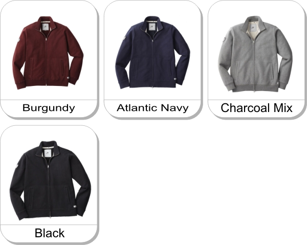 (M) PINEHURST Roots73 Flc F/Z is available in the following colours: Burgundy,  Atlantic Navy,  Charcoal Mix,  Black