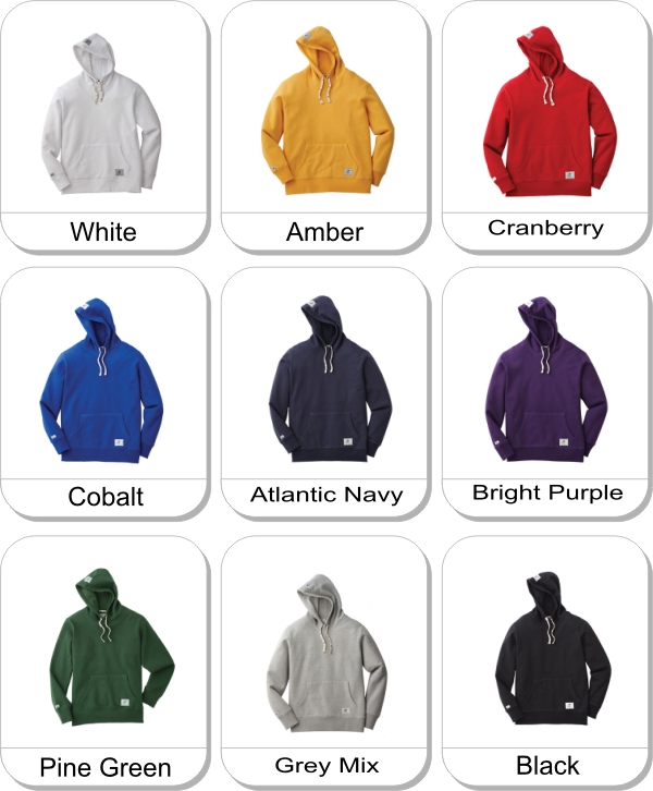 (M) CRESTON Roots73 Flc hoody is available in the following colours: White,  Amber,  Cranberry,  Cobalt,  Atlantic Navy,  Bright Purple,  Pine Green,  Grey Mix,  Black