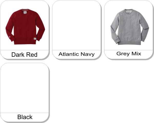 (M) BEARLAKE Roots73 Flc crew is available in the following colours: Dark Red,  Atlantic Navy,  Grey Mix,  Black
