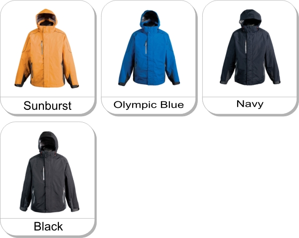 MENS TETON 3-IN-1 JACKET is available in the following colours: Sunburst,  Olympic Blue,  Navy,  Black