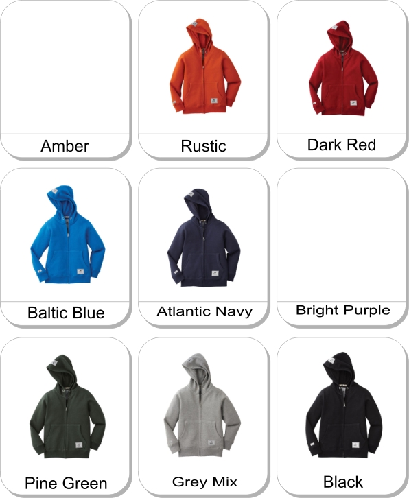 (Y) BROCKTON Roots73 Flc hoody is available in the following colours: Amber,  Rustic,  Dark Red,  Baltic Blue,  Atlantic Navy,  Bright Purple,  Pine Green,  Grey Mix,  Black