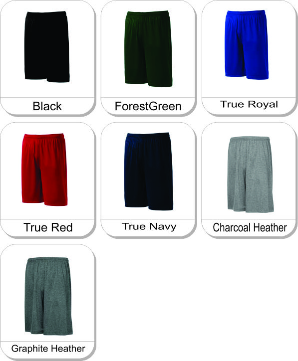 The Authentic T-Shirt Company� Youth Pro Team Short is available in the following colours: Black, Forest Green, True Navy, True Red, True Royal, Graphite Heather, Charcoal Heather