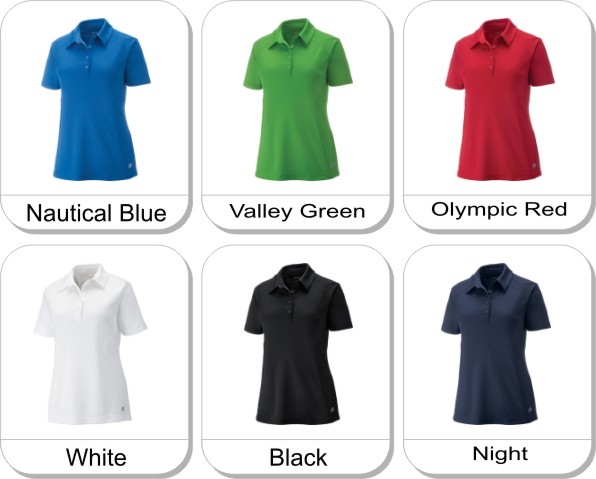 DOLOMITE LADIES UTK cool.logik� PERFORMANCE POLO is available in the following colours: Nautical Blue,  Valley Green,  Olympic Red,  Black,  White,  Night 