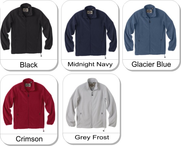 MENS MICROFLEECE UNLINED JACKET is available in the following colours: Black.Midnight Navy, Glacier Blue, Crimson, Grey Frost