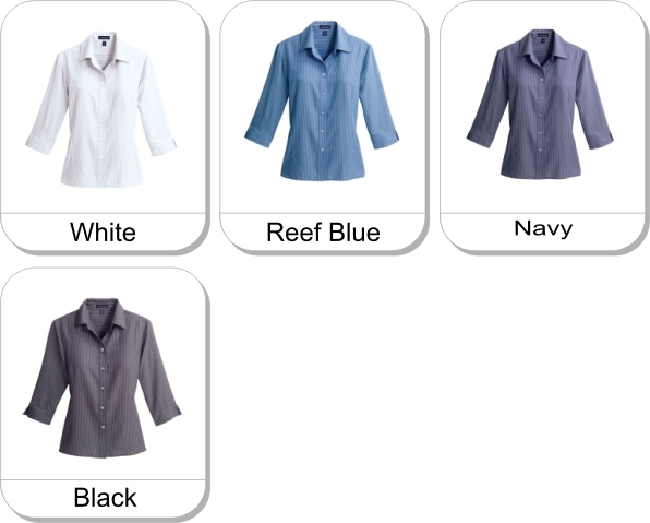 (W) BREWAR Long sleeve shirt is available in the following colours: Whte,  Reef Blue,  Navy,  Black