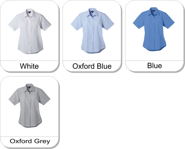 (W) LAMBERT Oxford SS shirt is available in the following colours: White,  Oxford Blue,  Blue,  Oxford Grey