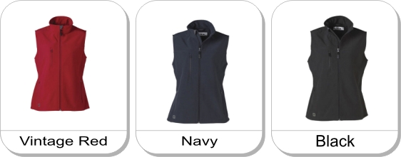 INNIS BONDED FLEECE VEST is available in the following colours: Black, Navy, Vintage Red