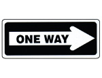 One Way Sign.