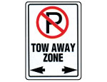 Tow Away Zone Sign.