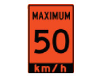 Speed limit 50km/h