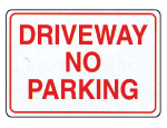 Driveway No Parking Sign 