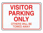 Visitor Parking Only Sign 