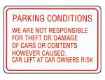 Parking Conditions Sign 