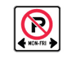 No Parking Monday-friday 