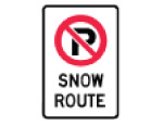 No Parking Snow Route 