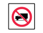Trucks Not Permitted 