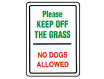Keep Off Grass Sign 