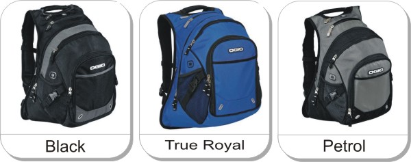 OGIO�  Fugitive Backpack is available in the following colours: Black, Petrol, True Royal