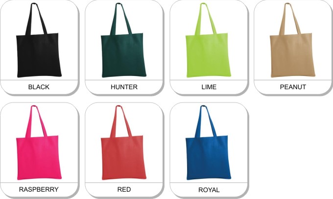 NEW! ATC� POLYPROPYLENE TOTE is available in the following colours: Black, Peanut, Red, Raspberry, Lime, Hunter, Royal