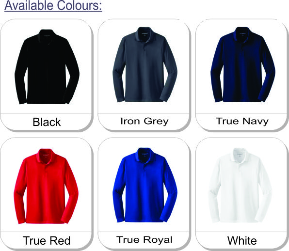 COAL HARBOUR� SNAG RESISTANT SPORT SHIRT is available in the following colours: Black, Iron Grey, True Navy, True Red, True Royal, White