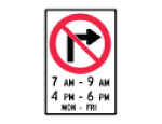 Do Not Turn Right At These Times 